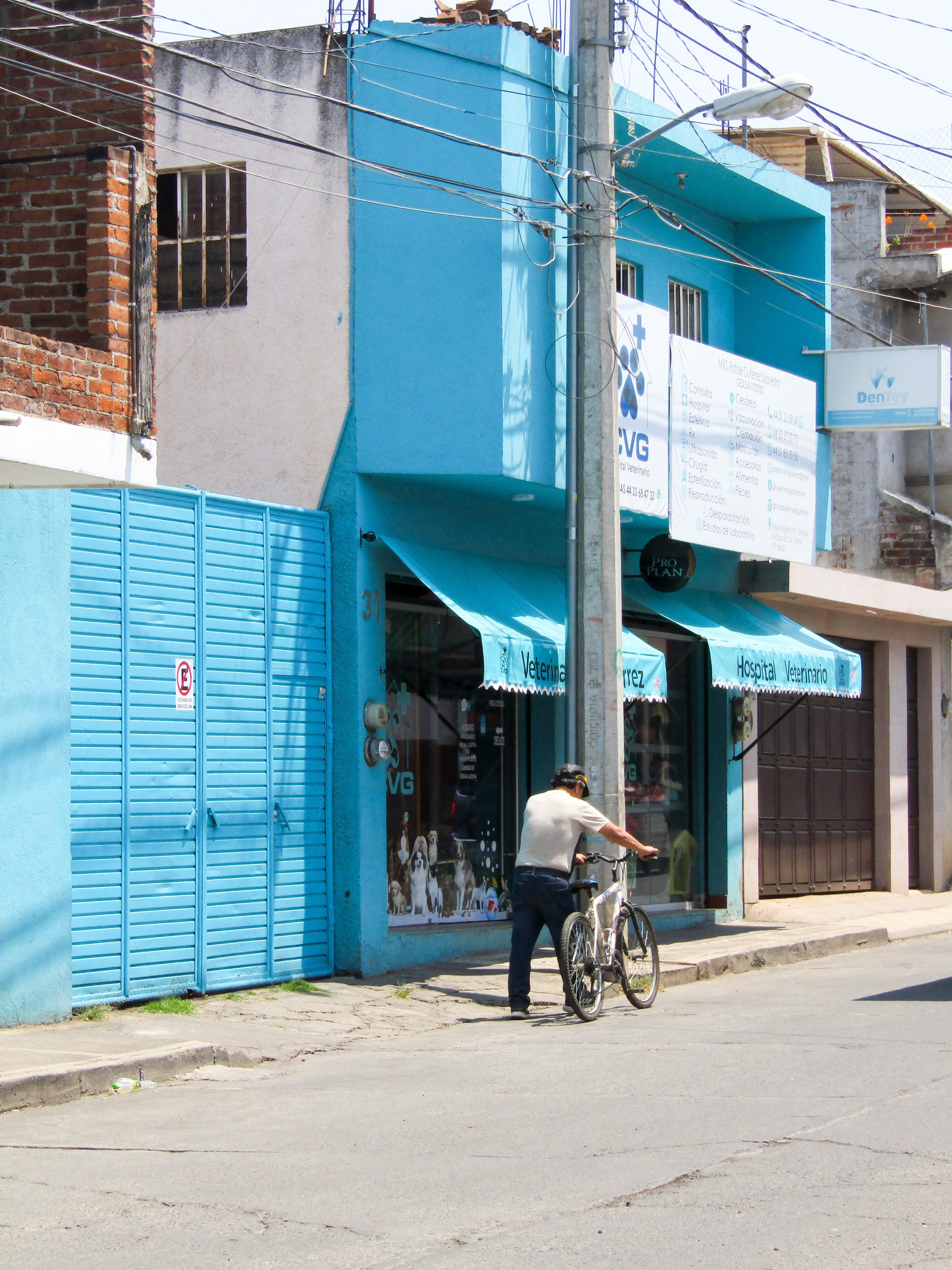 Blue building Mexico